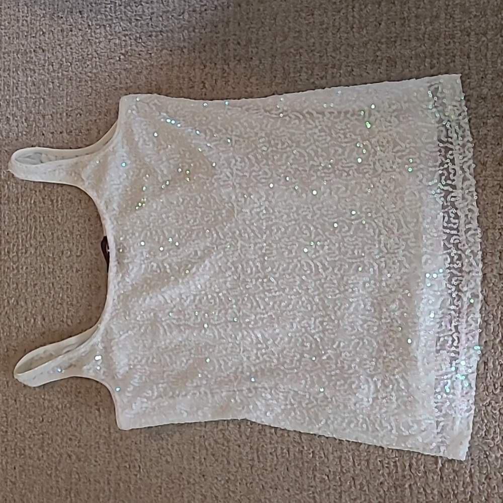 Womens sparkly tank yop
